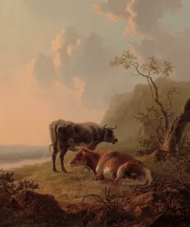 Cattle in an Italianate Landscape